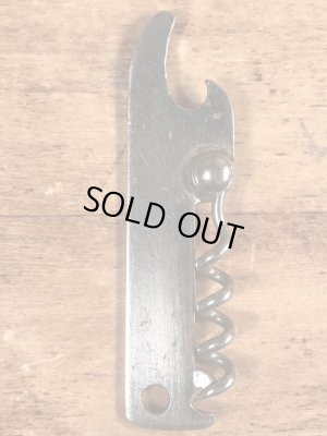 Star Beerの折り畳みのコークスクリューが付いたヴィンテージボトルオープナー