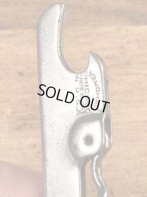 企業物の折り畳みのコークスクリューが付いたヴィンテージボトルオープナー