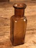 アボットラボラトリーズ社製の茶色のアンティークの薬瓶