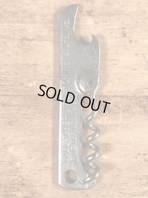 Gallagher & Burtonのウイスキーのヴィンテージボトルオープナー