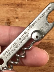 他の写真1: Gallagher & Burton Corkscrew Bottle Opener　ウイスキー　ビンテージ　ボトルオープナー　栓抜き　1930年代〜