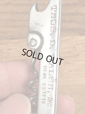 企業物の折り畳みのコークスクリューが付いたビンテージ栓抜き