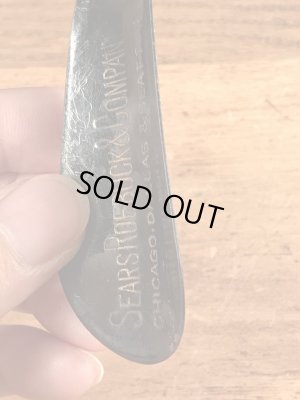 Sears Roebuck & Companyの黒ラッカーのヴィンテージシューホーン