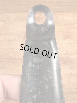 ニューアークシューの黒ラッカーのビンテージ靴ベラ