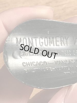 モンゴメリーワードの黒ラッカーのビンテージ靴ベラ