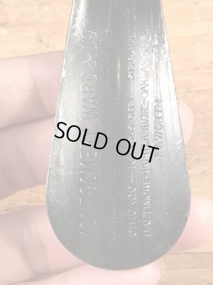 Montgomery Wardの黒ラッカーのヴィンテージシューホーン