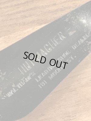 黒ラッカーのメタル製のビンテージ靴ベラ