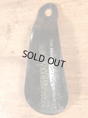 Sears Roebuck & Companyの黒ラッカーのヴィンテージシューホーン