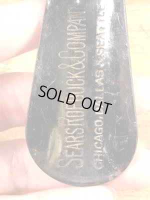 Sears Roebuck & Companyの黒ラッカーのヴィンテージシューホーン