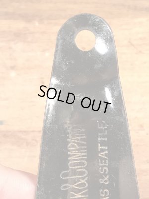 シアーズローバックの黒ラッカーのビンテージ靴ベラ