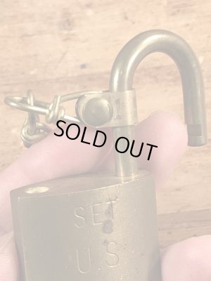 American Lock社製のSet U.S.のヴィンテージパドロックキー