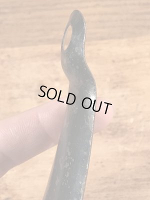 ニューアークシューの黒ラッカーのビンテージ靴ベラ