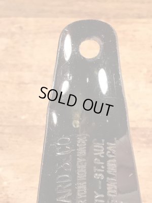 モンゴメリーワードの黒ラッカーのビンテージ靴ベラ