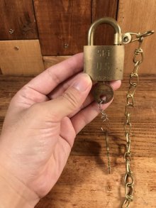 他の写真3: American Lock “Set U.S.” Military Brass Padlock Key　ミリタリー　ビンテージ　南京錠　鍵　〜60年代