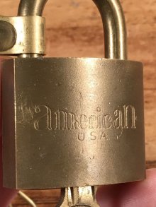 他の写真2: American Lock “Set U.S.” Military Brass Padlock Key　ミリタリー　ビンテージ　南京錠　鍵　〜60年代