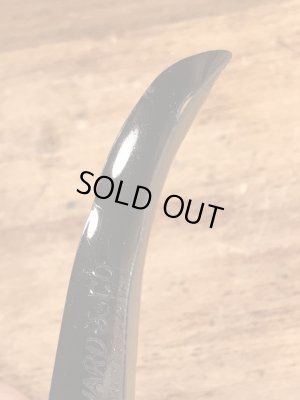 モンゴメリーワードの黒ラッカーのビンテージ靴ベラ