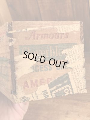 Cloverbloom社の木製のヴィンテージチーズボックス