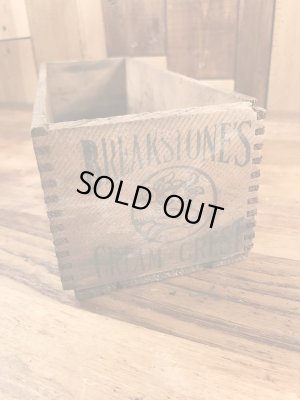 Breakstone'sのクリームチーズが入っていたビンテージ木箱