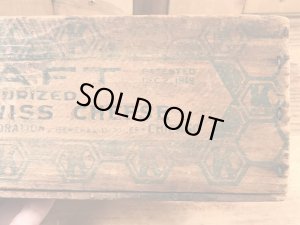 Kraft社製の木製のヴィンテージチーズボックス