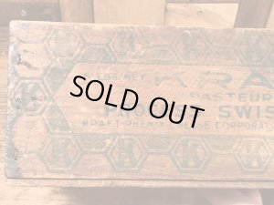 クラフト社のチーズが入っていたビンテージ木箱