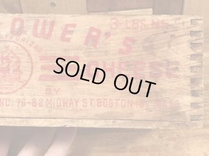 Mayflower'sのクリームチーズが入っていたビンテージ木箱