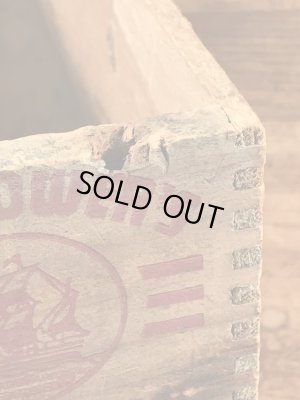 Mayflower'sの木製のヴィンテージチーズボックス