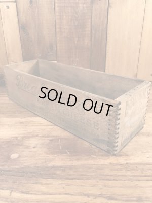 Breakstone'sのクリームチーズが入っていたビンテージ木箱