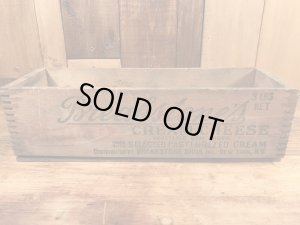 Breakstone'sの木製のヴィンテージチーズボックス