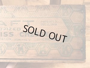 クラフト社のチーズが入っていたビンテージ木箱