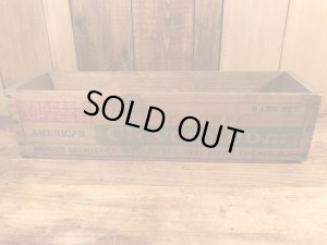 Cloverbloom社の木製のヴィンテージチーズボックス