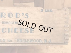 Axelrod'sの木製のヴィンテージチーズボックス