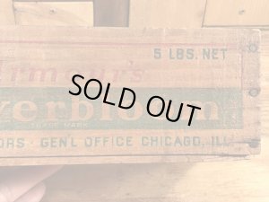 Cloverbloom社の木製のヴィンテージチーズボックス