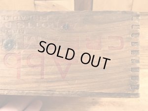 Abbottsのクリームチーズが入っていたビンテージ木箱