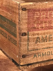 他の写真2: Armour's Cloverbloom Wood Cheese Box　クローバーブルーム　ビンテージ　チーズボックス　木箱　〜40年代