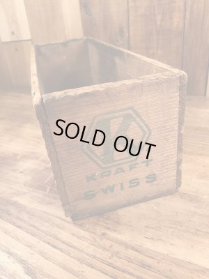 クラフト社のチーズが入っていたビンテージ木箱