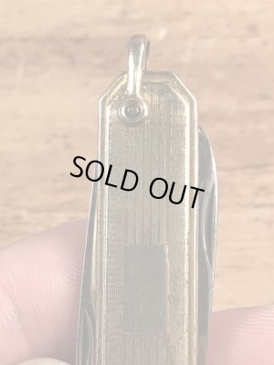 アールデコのゴールドのビンテージ折り畳みナイフ