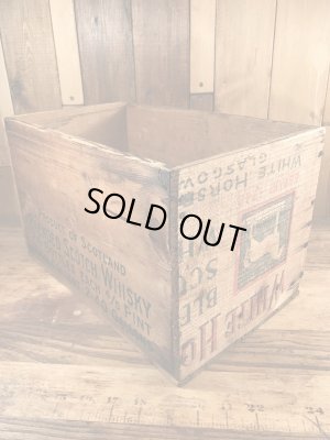 White Horse Cellerのスコッチウイスキーのビンテージ木箱