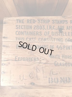 White Horse Cellerのスコッチウイスキーのヴィンテージウッドボックス
