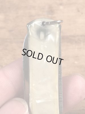 サンピエトロ大聖堂のシェル加工のビンテージ折り畳みナイフ