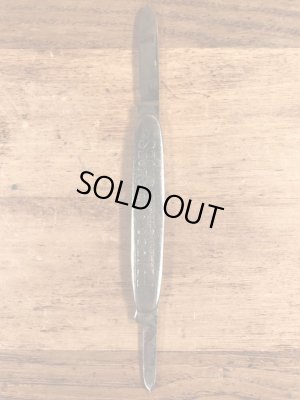 ピーターズシューズの企業物のビンテージ折り畳みナイフ