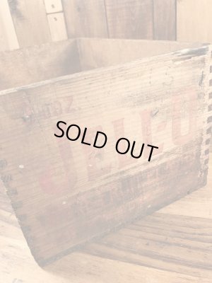 アンティークのJell-Oのヴィンテージウッドボックス