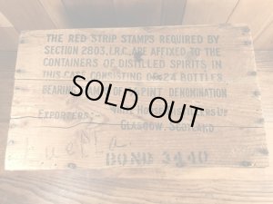 White Horse Cellerのスコッチウイスキーのビンテージ木箱