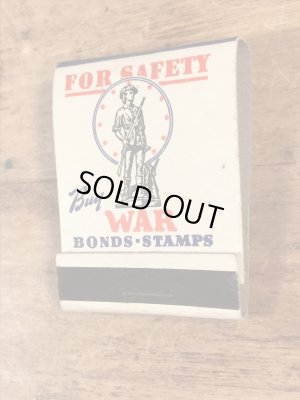 US War Bonds Stampsのミリタリー物のヴィンテージマッチ