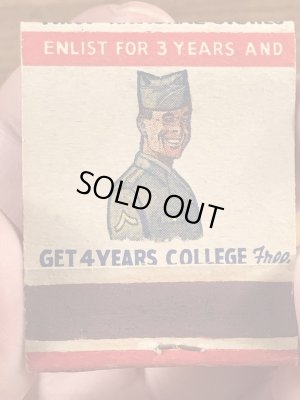 US Army Collegeのミリタリー物のヴィンテージマッチ