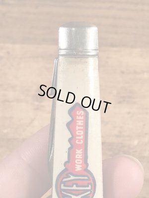 キーワークブランドの企業物のビンテージ折り畳みナイフ