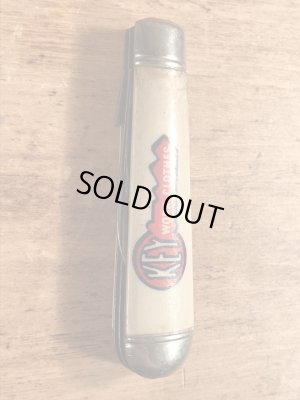 キーワークブランドの企業物のビンテージ折り畳みナイフ