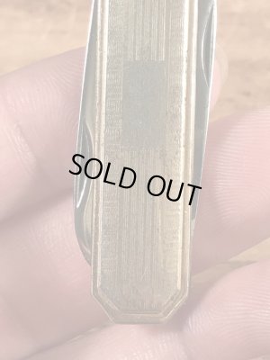 アートデコのゴールドのヴィンテージポケットナイフ