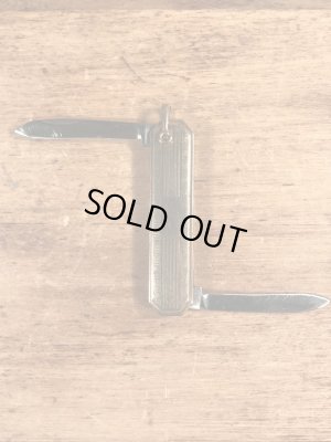 アールデコのゴールドのビンテージ折り畳みナイフ