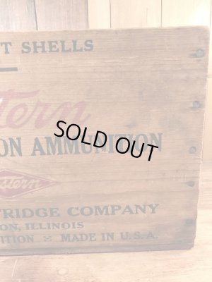 Western Cartridge Companyの弾薬が入っていたヴィンテージウッドボックス