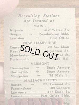 US Army Collegeのミリタリー物のヴィンテージマッチ